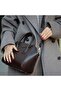 Lorenza Genuine Leather, Handmade, Women's Bag, Brown, Small - 8