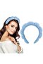 Blue Color Spa Hair Band Towel Crown - 5