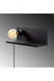 Minimal Furred Black Metal Sconce E27 Wall Lighting 40X15X15 cm Bedroom and Living Room - 8