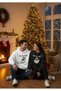 100% Cotton Unisex Oversized Merry Christmas New Year Themed Printed Hooded Sweatshirt - 2