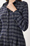 Checkered Midi Woven Dress Llw0001 Dark Blue Gray - 5