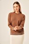 Women's Stone Detailed Blouse Brown 20845 - 3