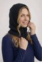 Women's Black Knitted Balaclava - Hooded Winter Neck Warmer Beanie Balaklava - 2