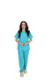 D/114 Unisex Doctor Nurse Student Thermocotton Fabric Scrubs Set - 2