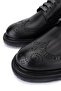 Men's Genuine Leather Black Casual Shoes - 4
