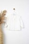 Girl's Long Sleeve Shirt with Embroidered Collar