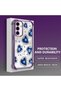 Samsung Galaxy A56 Compatible Transparent Silicone Flutter Protective Case Evil Eye Pattern - 4