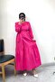 Tiered Long Dress with Tie at the Waist