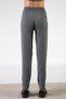 Anthracite High Waist Pocketed Straight Leg Cashmere Women's Knitwear Trousers - 4
