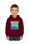 Unisex Smile Printed Children's Swaetshirt Hooded 3 Thread Raster - 2