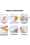 OneDcor 10 Pcs 3D Brick Wall Stickers - Self Adhesive, Waterproof Pe Foam, White Wallpaper - 8