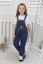 Girl's Slopet Children's Denim Overalls Mickey Mouse Patterned Slopet