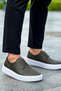 Yg149 Changer over Men's Casual Lace-Up Leather Classic Shoes Cbt - Khaki