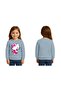 Unisex Hello Kitty Printed Children's Sweatshirt 3 Thread Raised