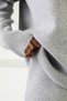 Gray Long Sleeve Relaxed Fit Polo Neck Cashmere Women's Knitwear Sweater - 5