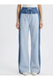 Women's Striped Linen Pants with Elastic Waist