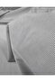 Navy Blue White Striped Cotton Synthetic Fabric Width: 145 cm - 5