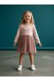Girl's Cotton Love Written Long Sleeve Tutu Dress - 2
