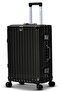 Hard Shell Aluminum Framed 28 Inch (30-35kg) Luggage, USB Charging Port, Bottle Holder