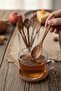 Olive Wood Handmade Wooden Tea Spoon 6-Piece Wooden Tea Spoon Set - 4