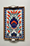 Handmade Wooden Framed Tile Printed Presentation Tray - 5