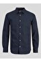 Men's Shirt, Cotton Blend, Slim Fit, Dark Navy - 8