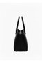 Women's Black Leather Shoulder Bag – Handbag, Special Model Éclat 32X40Cm - 5