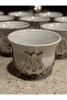 Coffee Arabic Coffee Cup Set Holder 12 Person Set Mirra Coffee Set 12 Person Porcelain Silver - 4
