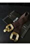 Gold Buckle Interlocking Elastic Women's Belt, Jacket Belt, Shirt Belt, Dress Belt - 2