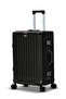 Hard Shell Aluminum Framed 24 Inch (20-25kg) Luggage, USB Charging Port, Bottle Holder