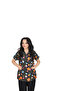 D/115 Gray Bat-Sleeve Unisex Doctor Nurse Student Terry Cotton Fabric Scrubs Set - 2