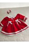 Red Bow Detailed Dress