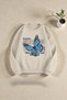 Multi-Colored Most Loved Butterfly Series Printed Sweatshirt 3-Piece Opportunity Pack - 4