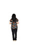 D/115 Gray Bat-Sleeve Unisex Doctor Nurse Student Terry Cotton Fabric Scrubs Set - 3