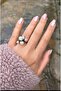 Elegant White Pearl Flower/Vine Branch Motif Ring - 2