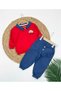 Polo Collar Car Embroidered Casual 2-Piece Baby Boy/Child Set - 2