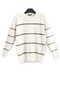 Yumoş Striped Sweater Ecru Premium Quality