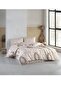Kristal Ranforce Alaçatı Brown Double Duvet Cover Set