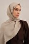 Lyocell Shawl - Logo Pattern - Aly6-07 - Light Mink - 2