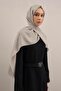 Lyocell Shawl - Match Pattern - Aly3-23 - Silver - 2