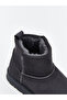 Özmarka New Season Anthracite Baby Boy Boots with Fur Inside - 6