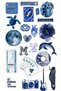 Blue Ocean Aesthetic Sticker Set – 22×30 cm Large Size Decorative Sticker Sheet - 3