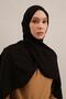 Lyocell Shawl - Match Pattern - Aly3-01 - Black - 3