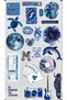 Blue Ocean Aesthetic Sticker Set – 22×30 cm Large Size Decorative Sticker Sheet - 4