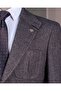 Italian Style Slim Fit Wool Blend Jacket Pants Combination Suit Brown T14680 - 3