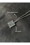 Allah Written Kufi Steel Necklace Zircon Plated Chain Spirituality Necklace Allah Written Kufi Silver Color - 2