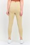 Women Plain Leggings, Tan - 3