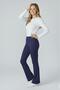 Women's High Waist Stretch Fabric Stretchy Flared Pants Leggings - 2