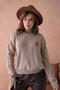 Women's Turtleneck Embroidery Detail Soft Textured Basic Knitwear Sweater 214430 - 4