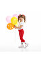 Girls' Summer Polka Dot Leggings - 2
